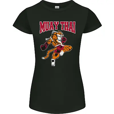 Muay Thai Tiger MMA Mixed Martial Arts Womens Petite Cut T-Shirt • £9.99