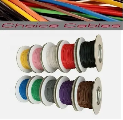  1.0mm Auto Cable 12/24v Thinwall Green Tracer Striped Car Boat Wire 16.5 AMP  • £2.43