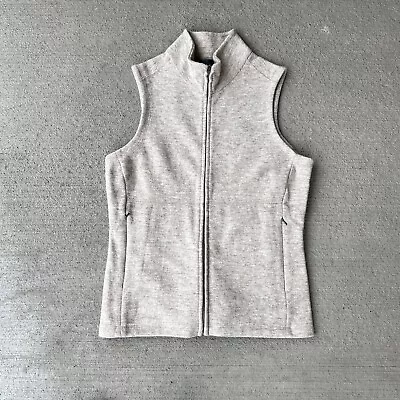 Ibex Women’s Carrie Vest Oatmeal Heather Wool Full Zip Size S B7 • $95