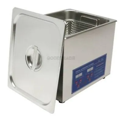 10L Ultrasonic Cleaner Timer Heater Stainless Digital  Free Basket 110/220V N Ll • $515.88