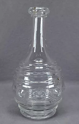 EAPG Cape Cod Ring & Lens Ring & Ball Flint Glass Bar Lip Decanter Circa 1850 A • $125