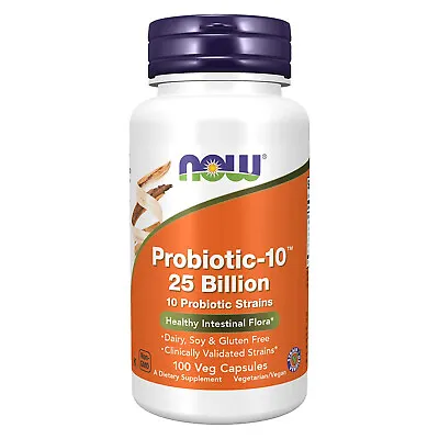 NOW FOODS Probiotic-10 25 Billion - 100 Veg Capsules • $24.94