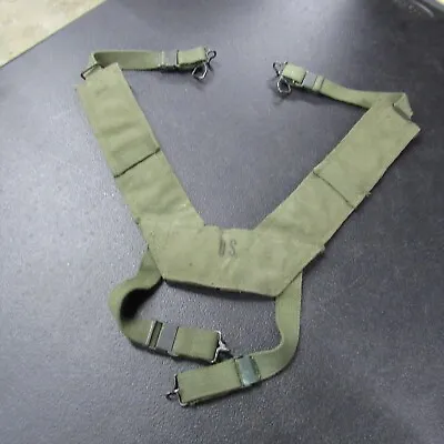 M-1956 Early Style Combat Suspenders 1959 Dated Vietnam Size Regular  (59U) • $16