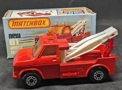 Matchbox Superfast No 61 Wreck Truck MINT In EX Box • £20