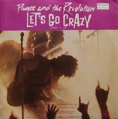 £1.99 • Buy Prince And The Revolution – Let's Go Crazy / Take Me With U 7  Vinyl Single 1985