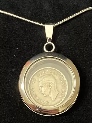 Genuine Sixpence ‘Tanner’ Memory Locket Necklace (choose 1948 To 1967) • $10.57