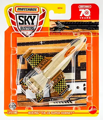 2023 Matchbox Sky Busters #27 Boeing™ F/A-18 Super Hornet™ BEIGE | BROWN | FSC • $4.99