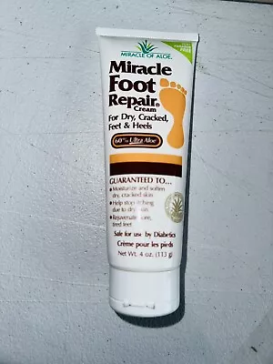 Best Miracle Foot Repair Cream 4 Ounce Tube Pure Aloe Vera Gel US Seller • $38.06