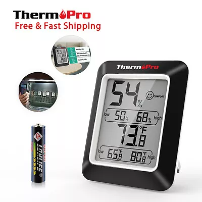 $20.99 • Buy 2PCS LCD Digital Indoor Thermometers Hygrometer Room Temperature Humidity Meter