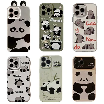 Cartoon Cute Panda Phone Case For IPhone 15 14 12 13 11 Pro ProMax Phone Cover • $8.25
