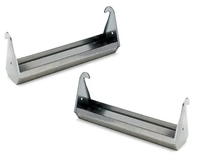 2 X 30cm Hanging Feeder Trough Galvanised For Cages Quail Chicken Poultry  • £17.95