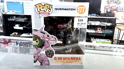 Overwatch - D.Va With MEKA (Carbon Fibre) 15cm(6 ) Pop! Vinyl Figure #177 • $59