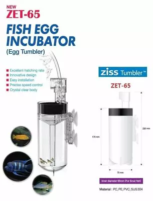 Ziss ZET-65 Egg Tumbler Nats Fish Official High Quality Stainless Steel • $45.99