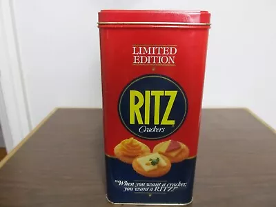 Vintage 1987 NABISCO RITZ CRACKERS Collectible Storage Tin Limited Edition - F/S • $22