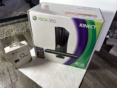 Microsoft Xbox 360 S Gaming Console And Kinect - Black • $260