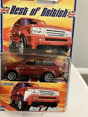 Matchbox 2006 Range Rover Sport Maroon Body 70mm Toy Model Car Best Of British • £9.99