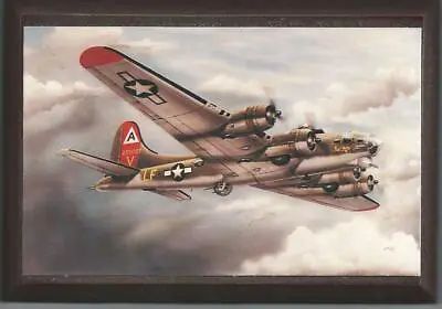 Framed 4  X 6  Print Of A B-17 Flying Fortress WWII Aircraft.  Hang Or Display. • $14.95