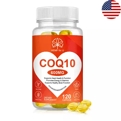 US Coenzyme Q-10 Capsules Prpmote Energy & StaminaMaintain Blood Pressure 120PC • $10.56