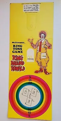 $8.99 • Buy 1978 McDonald's Ring Around Ronald Ring Toss Game Vintage RARE Unused Unique