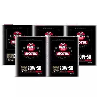 Motul CLASSIC PERFORMANCE 20W50 Mineral Multig 10L Engine Motor Oil 5 X 2L • $70.95