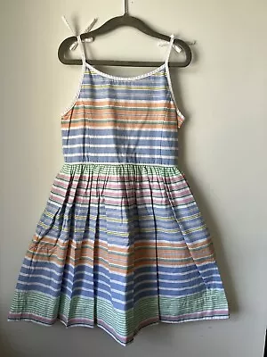 Polo Ralph Lauren Girl’s Striped Cotton Sundress-Size 6 • $24.99