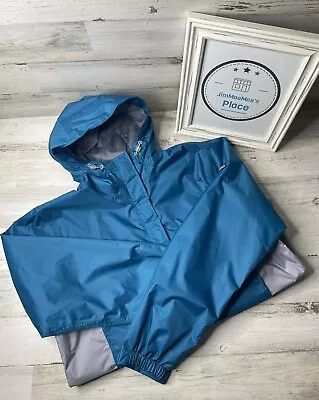 Stearns Drywear Waterproof Jacket Teal Blue Nylon Lined Windbreaker Rain Coat L • $29.99