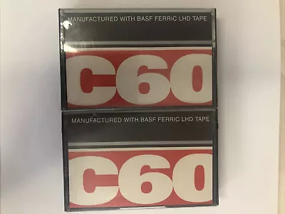 C60 Audio Cassette With BASF Ferric LHD Tape X 2 Bundle • £7.99