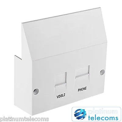 ADSL And VDSL2 Broadband High Speed Faceplate Filter For BT NTE5A Master Sockets • £14.99