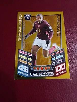 Match Attax 2012/13 12/13 Thierry Henry Gold Legend 100 Hundred Club No 496 • £3.35