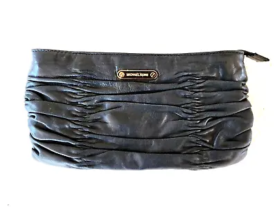 Michael Kors Webster Handbag Black Ruched Leather Clutch • $15