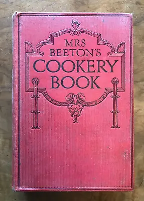 Mrs Beeton' Cookery Book 1920s Edition Coloured Frontis • £11.95