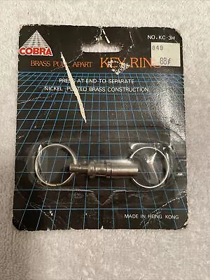 Vintage Brand New Sealed Nos Cobra Brass Pull Apart Key Ring Kc-3h • $19.99