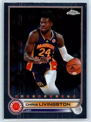 Chris Livingston 2022 Topps Chrome McDonald's Oak Hill (VA) Academy Warriors #3 • $2.79