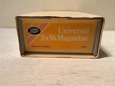 UNIVERSAL 35MM SLIDE MAGAZINES 2X36  STANDARD MAGAZINE By Boots • £11