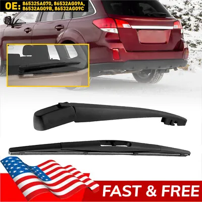 Rear Wiper Arm & Blade For 2002-2016 Subaru Forester 2005-2009 Subaru Legacy USA • $10.99