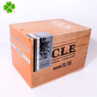 C.L.E. Habano 11/18 Empty Wood Cigar Box 6.5  X 4.5  X 4.5  ~ • $5.55