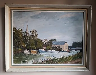 Lechlade By M Hilleard Impasto Original Painting  • £52