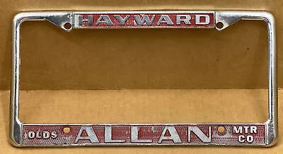 1980s RARE OLDSMOBILE ( HAYWARD CA.) ALLAN MTS Co. DEALER-LICENSE PLATE FRAME • $58.88