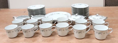 £14.95 • Buy X42 Piece Noritake Wellesley Teaset #6214 Cups & Saucers, Plates - 250