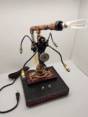 Steampunk Style Industrial Table Lamp Hand Crafted Multiple Lights • $279.90