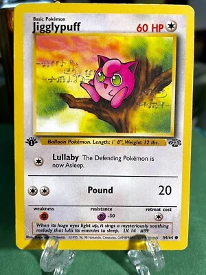 $1.95 • Buy Jigglypuff ~ EXC 1st Edition Jungle 54/64 Pokémon TCG 🎈