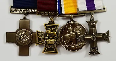 Set Of 4 World War 1&2 Service Medals With Ribbons. Victoria George Cross WW1  • $34.83