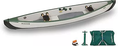 Sea Eagle TC16 Inflatable Travel Canoe Basic Package W/ 2 Person Base Web Seats✅ • $1999