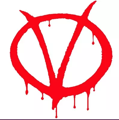 $4.75 • Buy V For Vendetta Style Sticker Decal Guy Fawkes Mask 100mm X 80mm PM-14