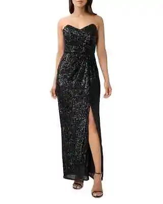 Aidan By Aidan Mattox Strapless Sequin Gown MSRP $295 Size 2 # 8A 2089 Blm • $47.10