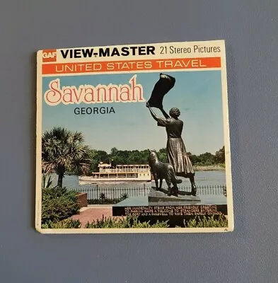 Rare Color Gaf A924 Savannah Georgia Cities US Travel View-master 3 Reels Packet • $29