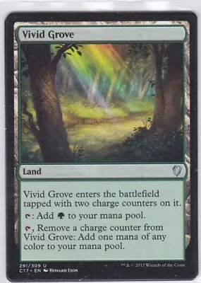Magic The Gathering - 1 X Vivid Grove (Commander 2017) • $0.40