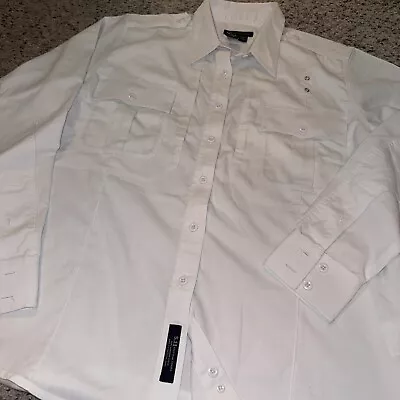 5.11 TACTICAL Women's Uniform Work Shirt Tab Pocket Shirt NWOT  XL TALL White • $19.99