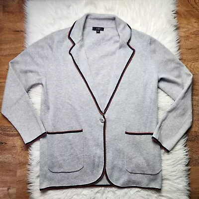 J. Crew Gray Tipped Sweater Blazer Small • $30