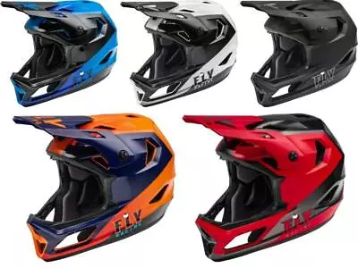 New Fly Racing Rayce 2023 MTB Bike Bicycle Helmets Black White Orange Blue Red • $99.95